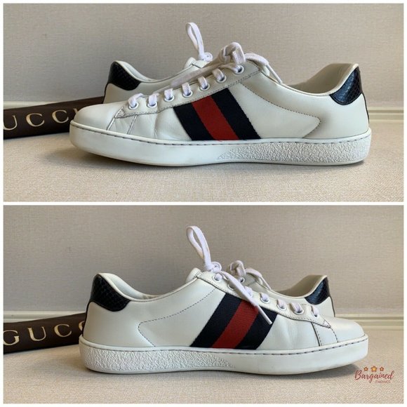 🛑SOLD🛑Authentic GUCCI Men's Ace Leather Sneakers - Picture 9 of 13